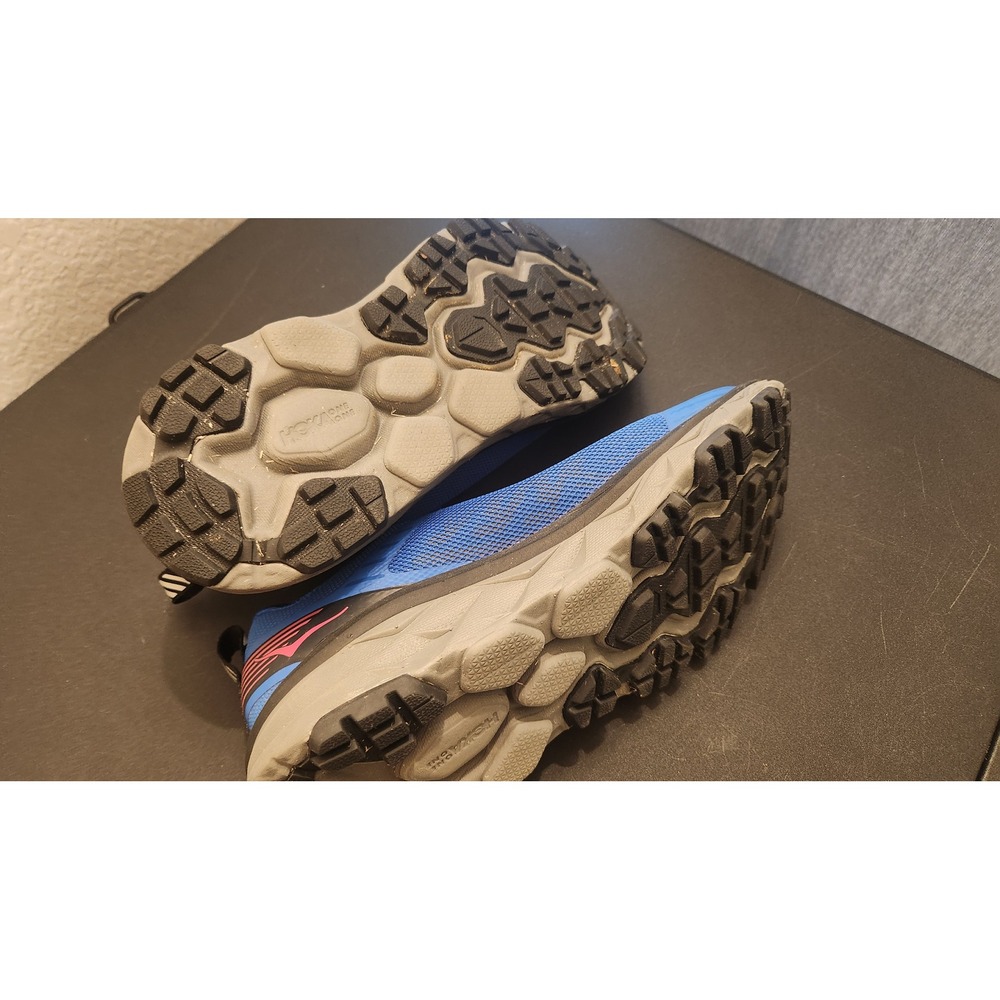 Hoka One One Blue Pink Trail Running Shoes Women's Sneaker - Picture 5 of 5